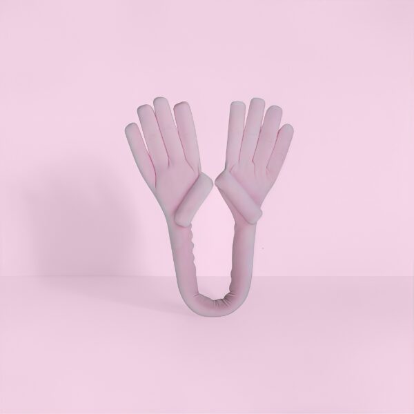 粉色手掌百变u型枕