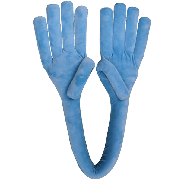 蓝色手掌百变u型枕